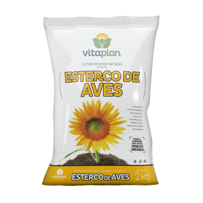 Imagem do Fertilizante Esterco de Aves Vitaplan da AgroJardim