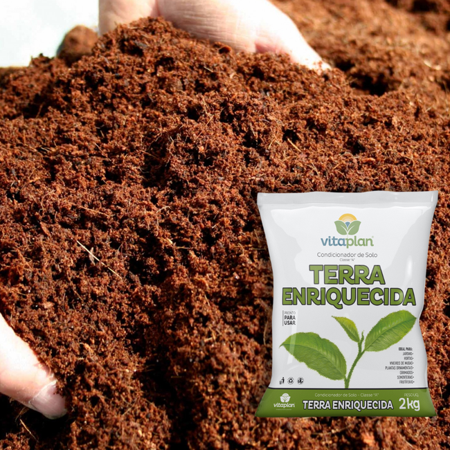 Imagem do Condicionador de Solo Terra Enriquecida da Vitaplan no Ambiente da AgroJardim