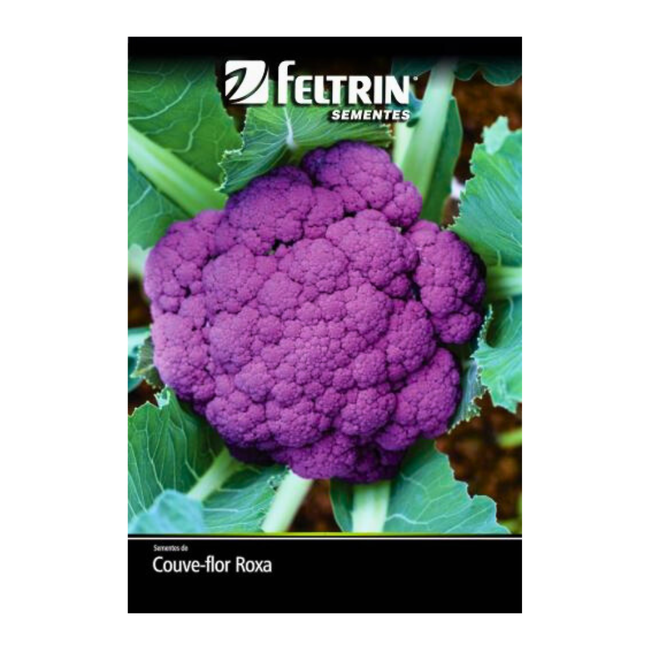 Imagem das Sementes de Couve-Flor Roxa Filipinas da Feltrin da AgroJardim