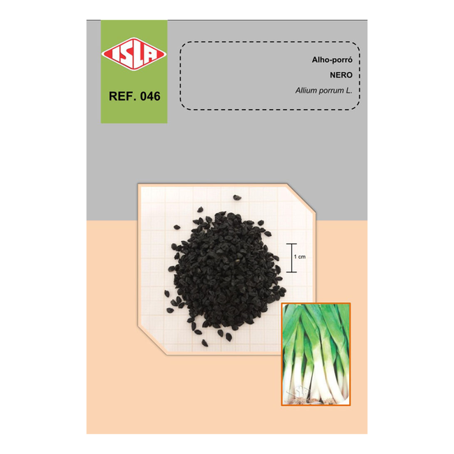 Imagem das Sementes de Alho-Porro Nero Isla da AgroJardim