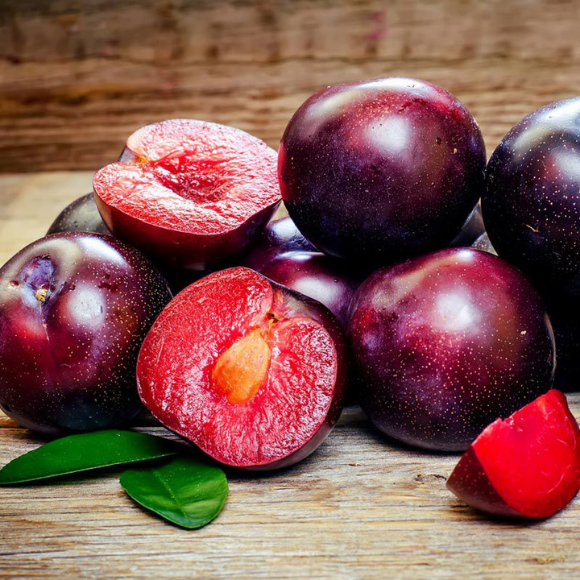 Imagem Fruto da Ameixa Sangu&iacute;nea